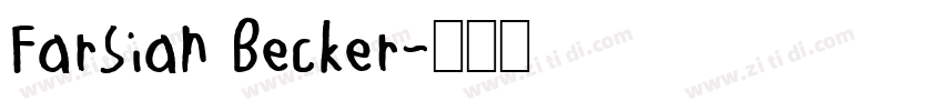 Farsian Becker字体转换